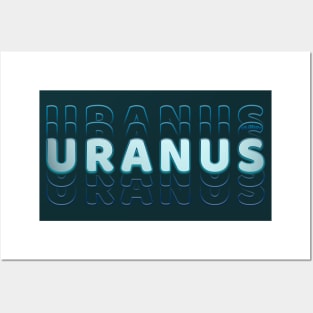 Typograph Planet Uranus: the Ice Giant Posters and Art